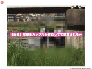 【画像】高校生カップルが青姦してて職質されるw