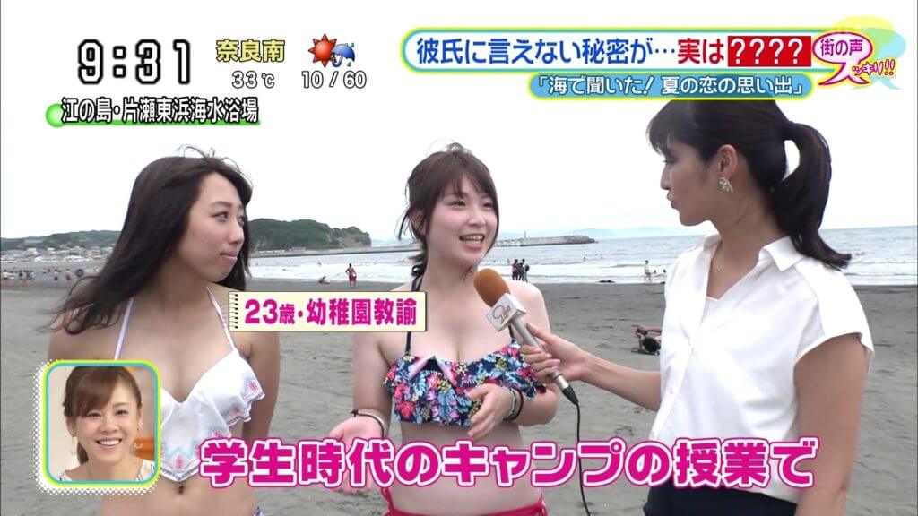 【抜ける巨乳Gif画像】SEXしたい！海でエロい幼稚園教諭が発見されて話題