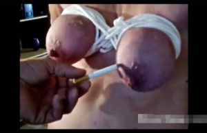 【不倫人妻SM体験】Jメールで知り合った男にタバコを乳首に押し付けられた結果...