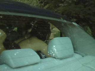 抜けるカーセックスのGif画像