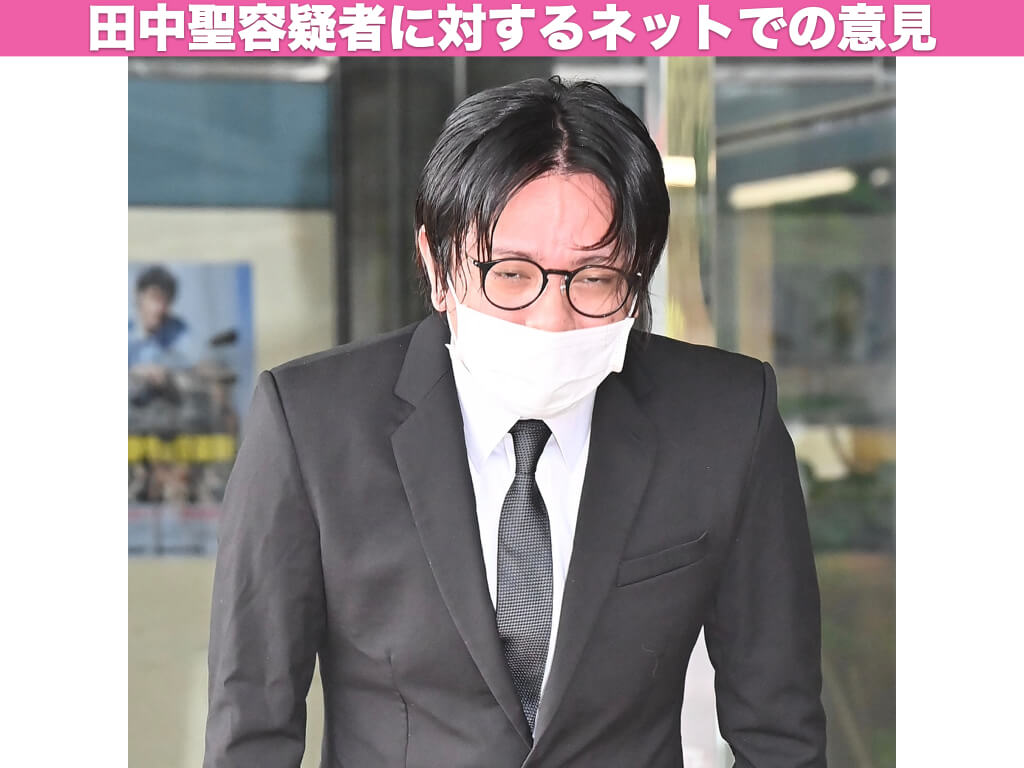田中聖容疑者に対するネットでの意見